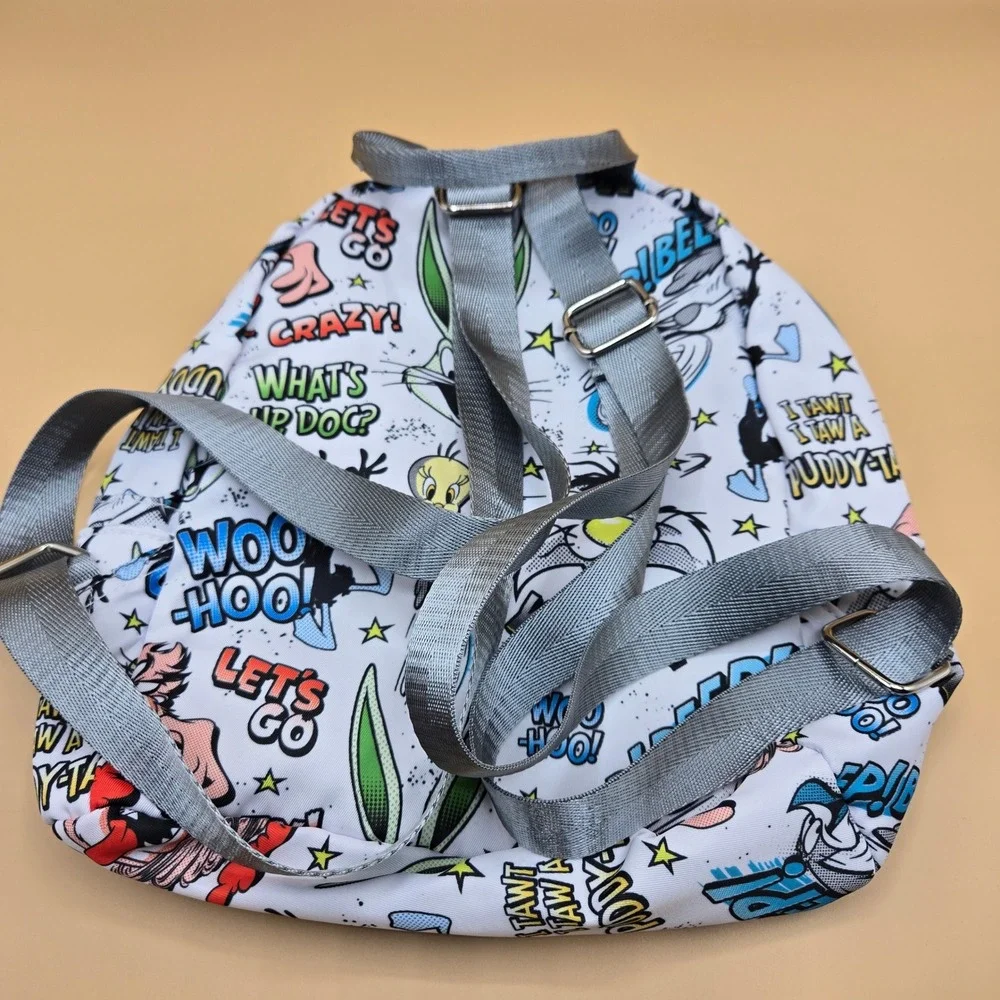 Looney Tunes ALL-OVER Comic- Print Mini Backpack Unisex NWOT